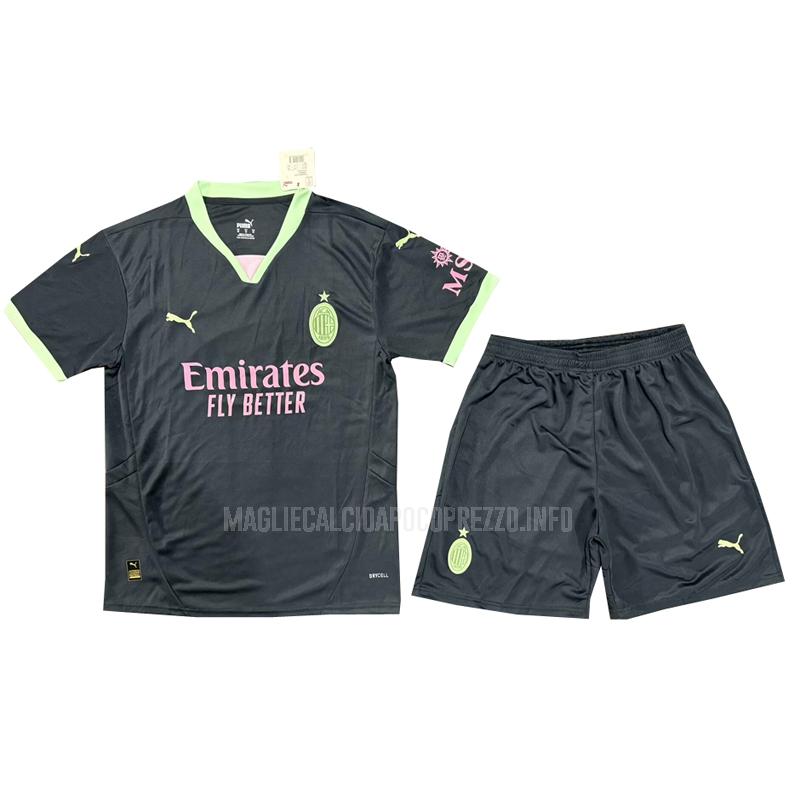 maglietta ac milan bambino third 2024-25