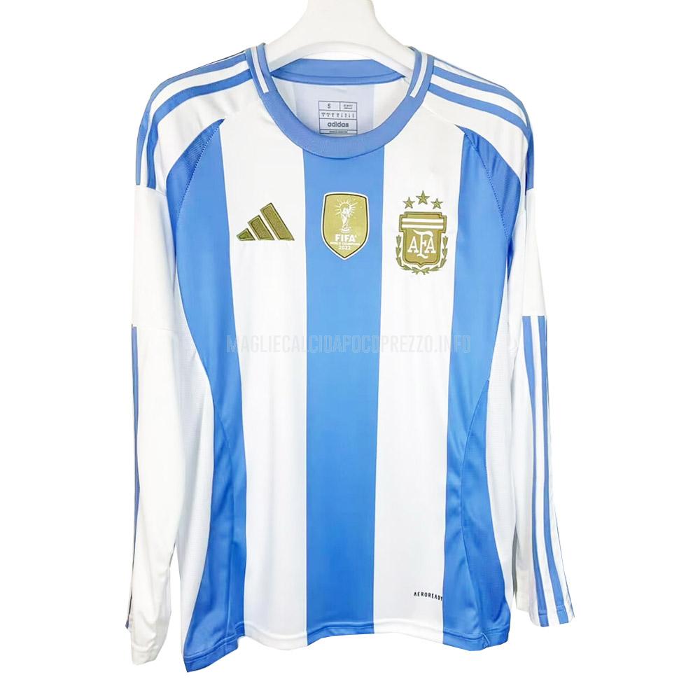maglietta argentina manica lunga home 2024