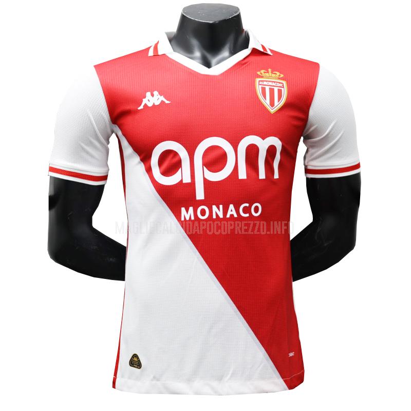 maglietta as monaco giocatore edizione home 2024-25