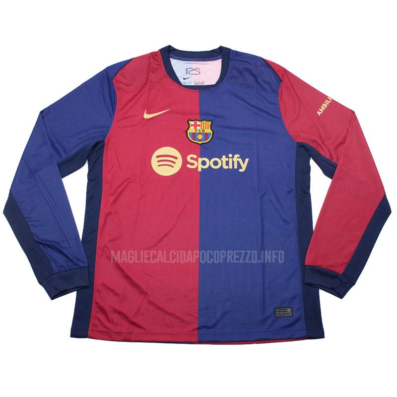 maglietta barcelona manica lunga home 2024-25