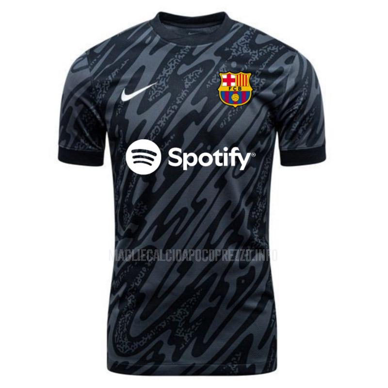maglietta barcelona portiere nero 2024-25