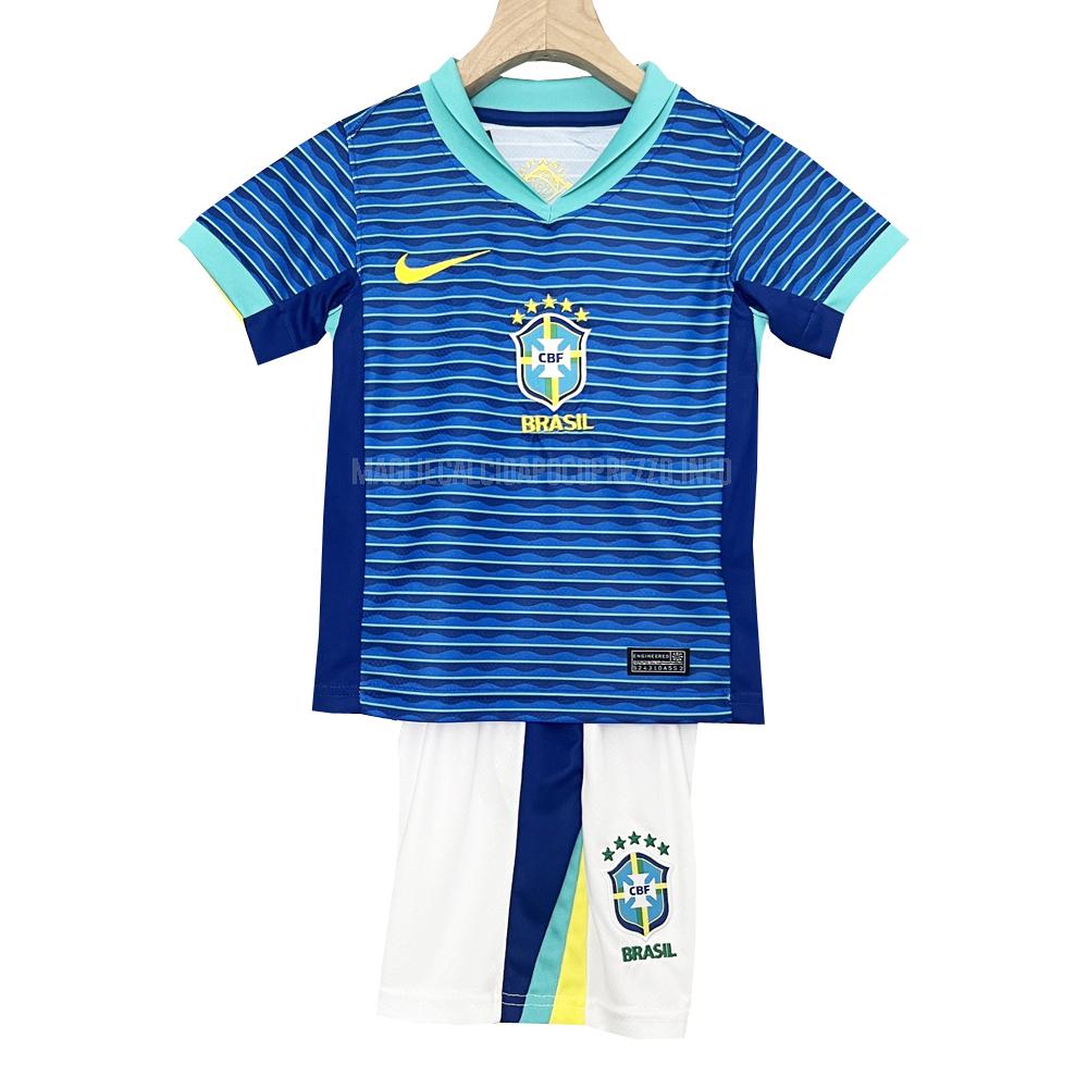 maglietta brasile bambino away 2024