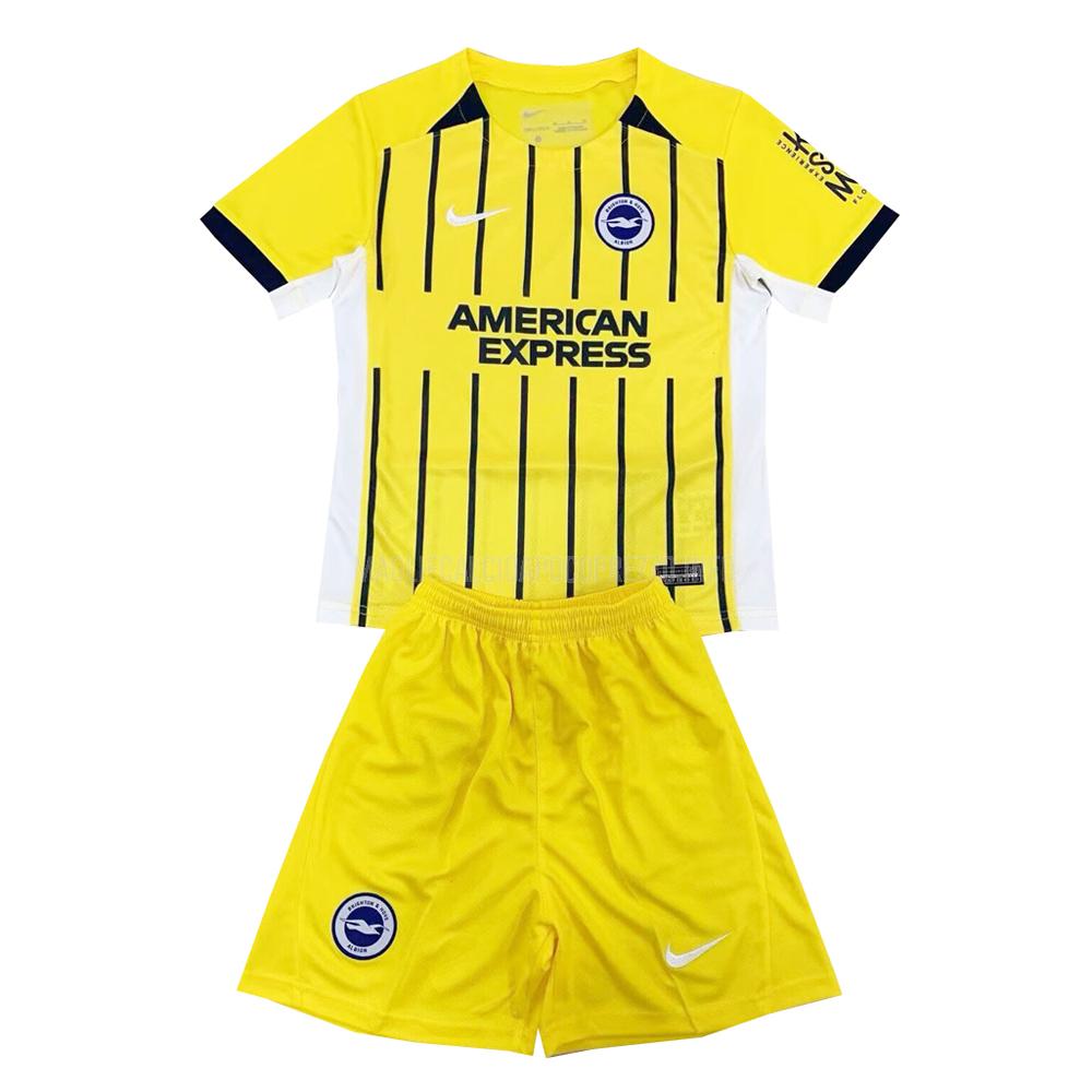 maglietta brighton hove albion bambino away 2024-25