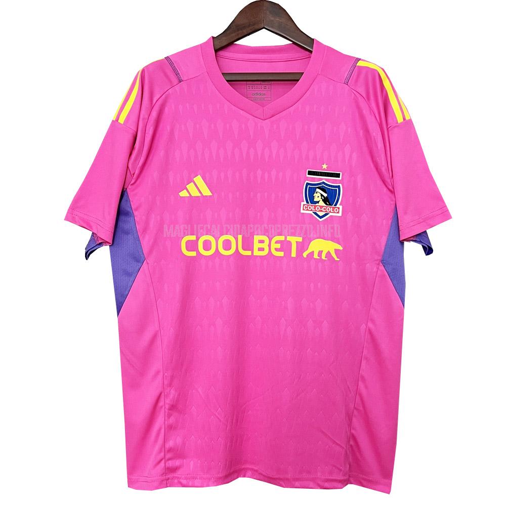 maglietta colo-colo portiere rosa 2024-25