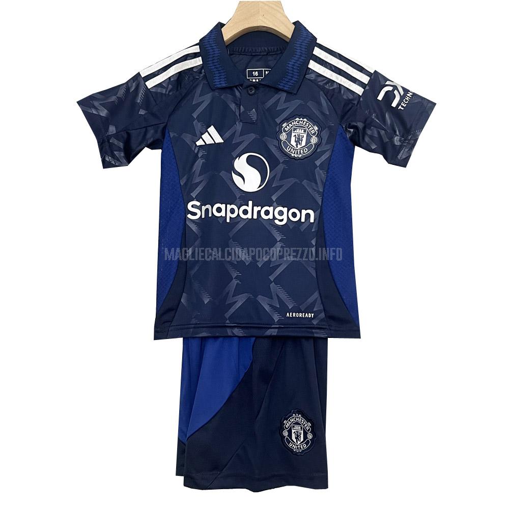 maglietta manchester united bambino away 2024-25