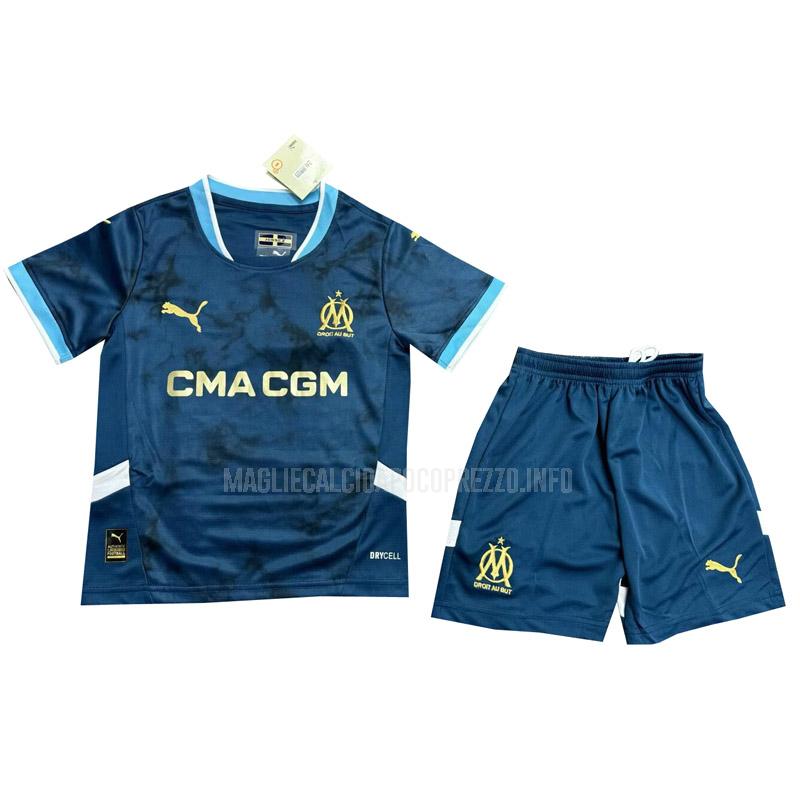 maglietta marseille bambino away 2024-25