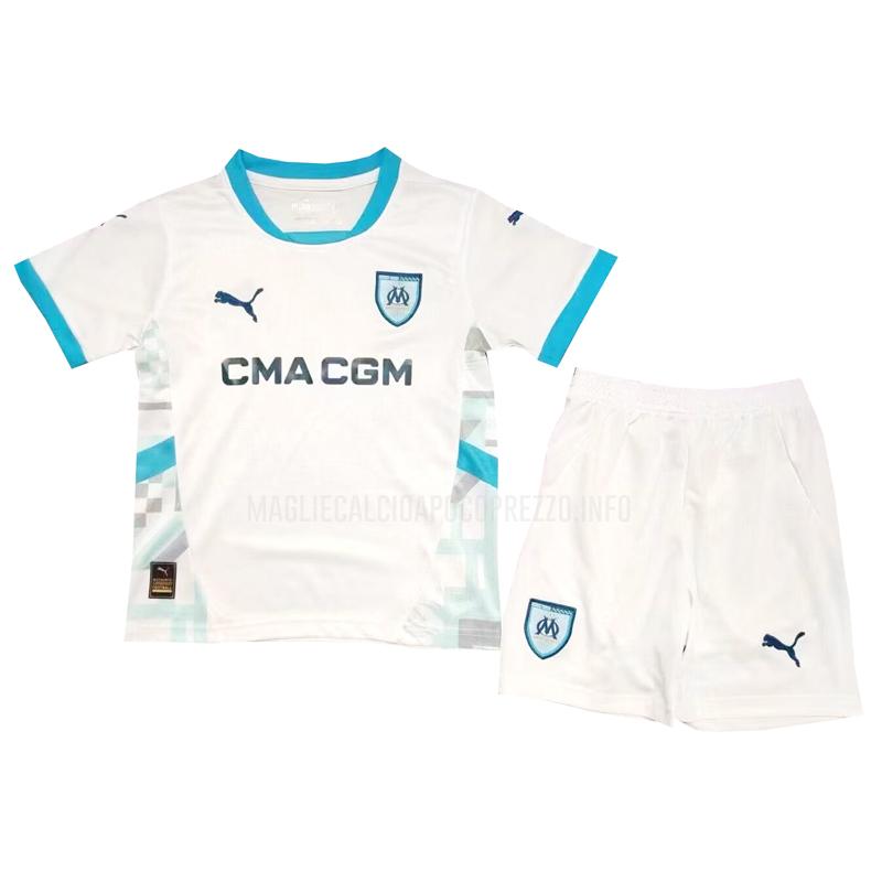 maglietta marseille bambino home 2024-25