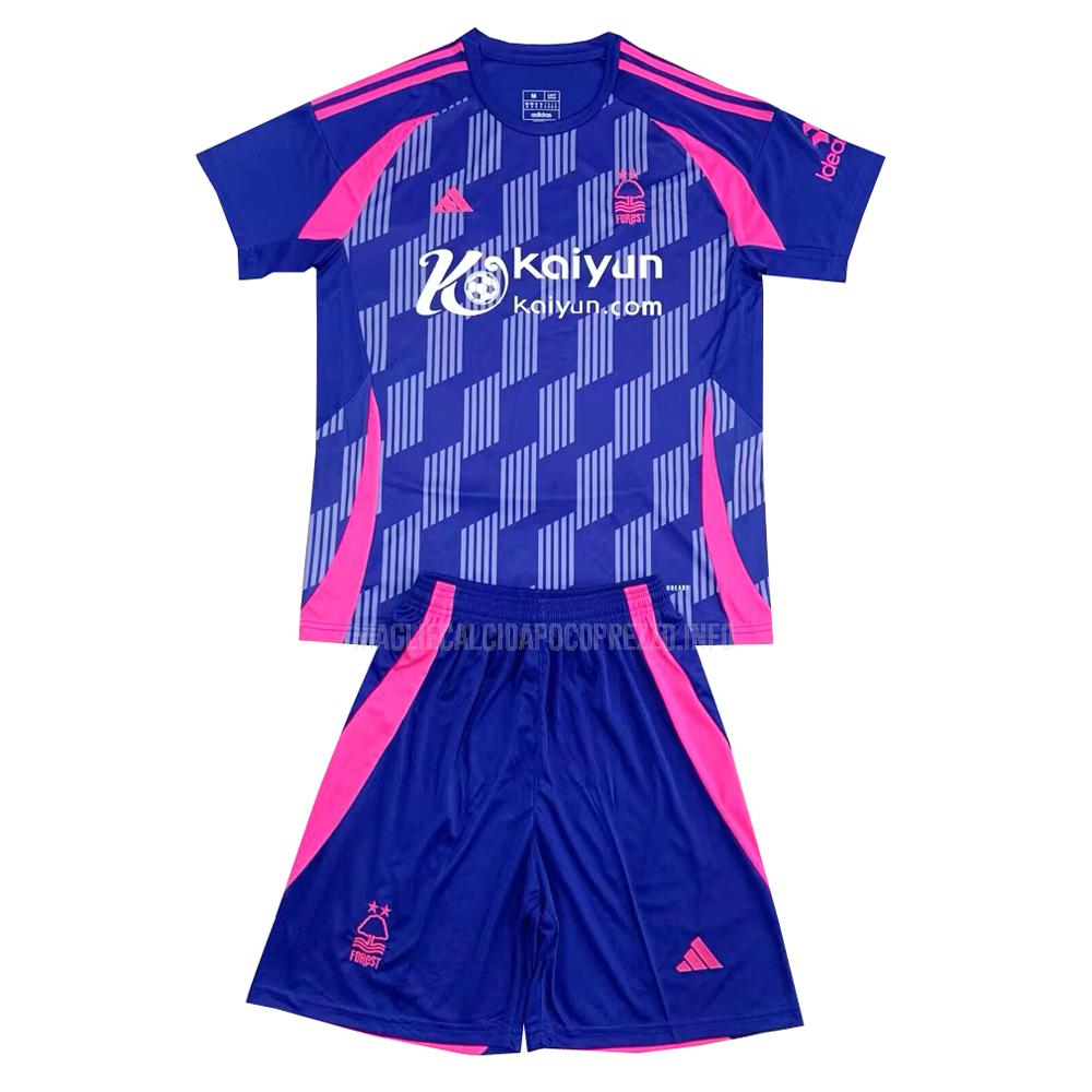 maglietta nottingham forest bambino away 2024-25