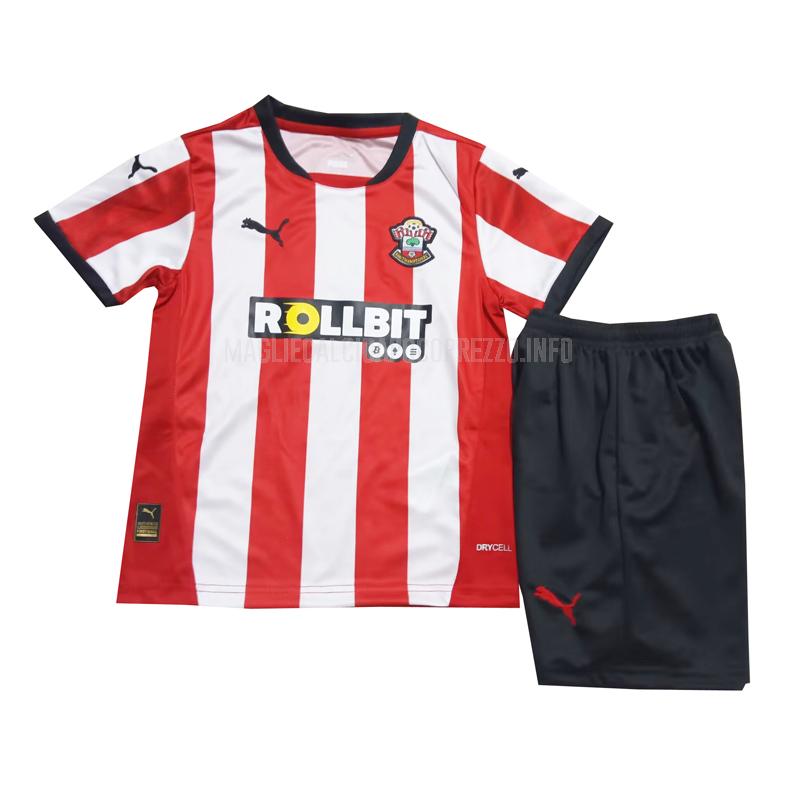 maglietta southampton bambino home 2024-25