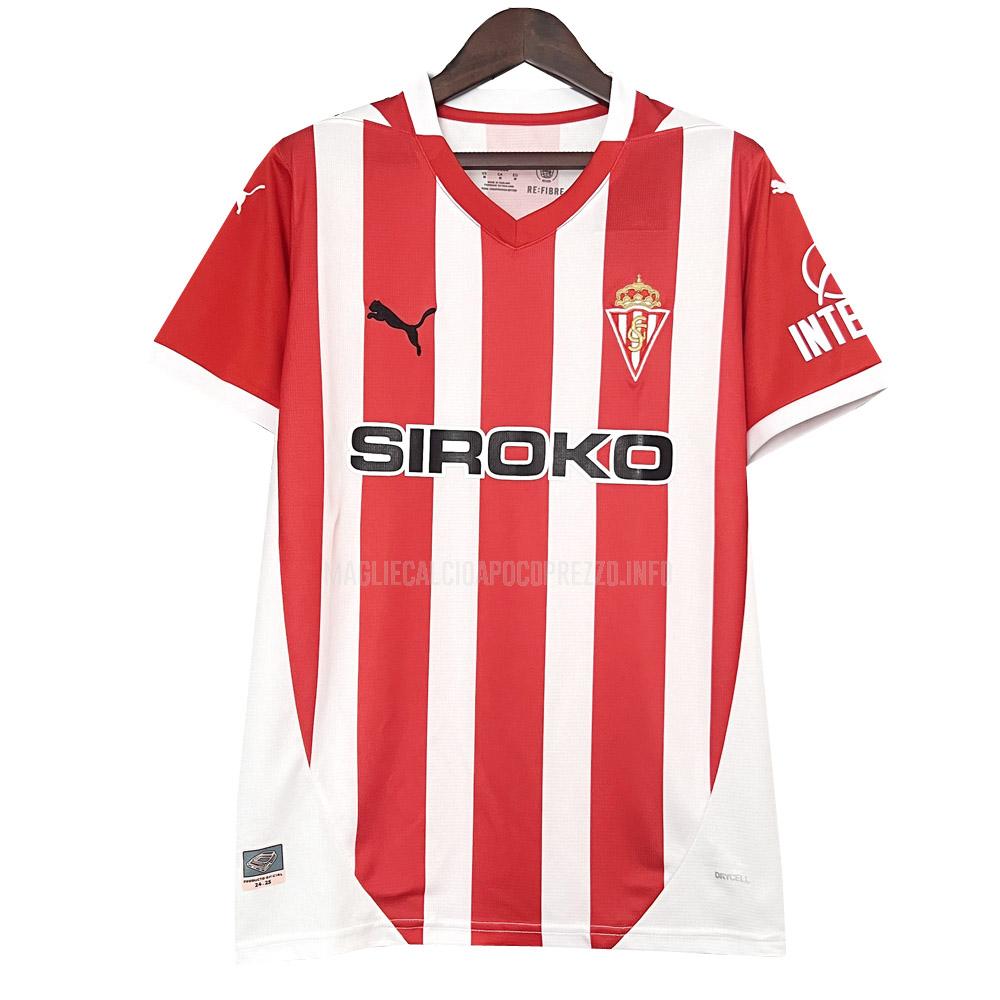 maglietta sporting gijon home 2024-25