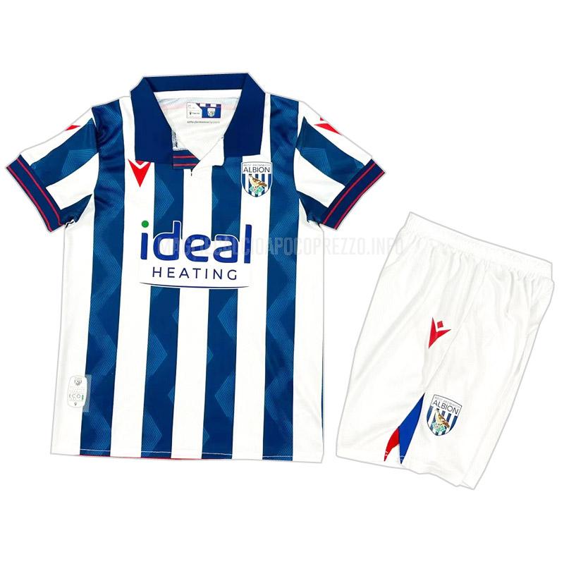 maglietta west bromwich albion bambino home 2024-25