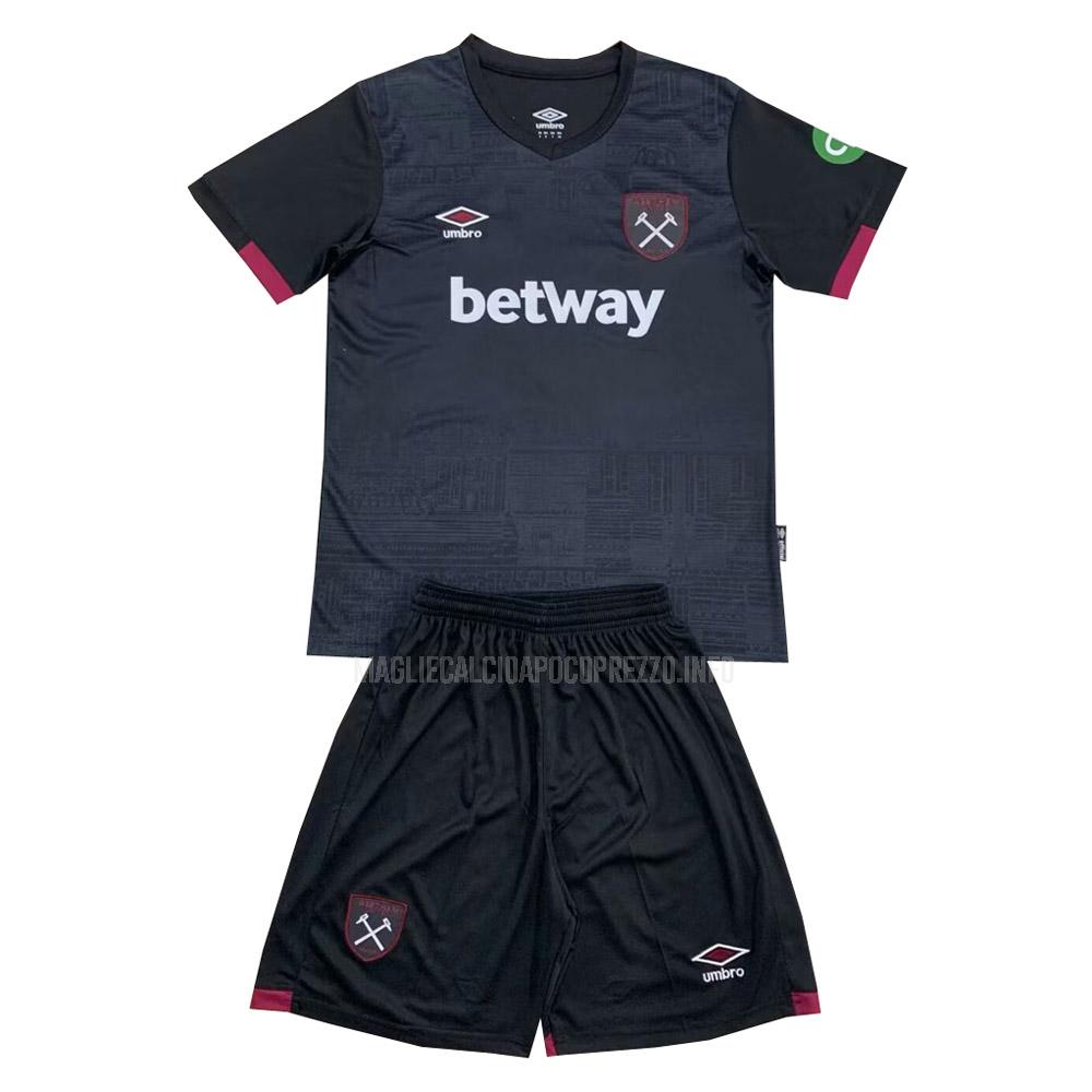 maglietta west ham bambino away 2024-25